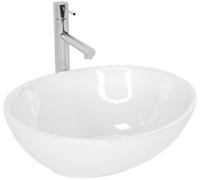 Rea Sofia lavabo 41x34.5 cm ovale à poser blanc REA-U0133