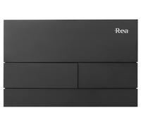 Rea T Steel bouton de chasse d'eau pour WC noir REA-E0056