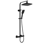 Rea Tom ensemble de douche mural avec thermostat oui noir REA-P7101