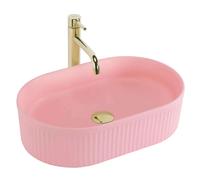 Rea Vanda lavabo 49x31 cm ovale à poser rose mat REA-U6376