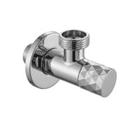 Rea - Vanne à Angle Diamant 03 1/2"x3/4" Chrome - 6,6x5x4,1 cm