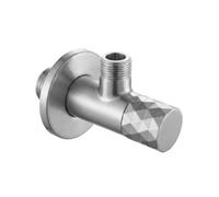 Rea - Vanne à Angle Diamant 03 1/2"x3/8" Nickel Brossé - 6,8x5x4 cm