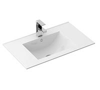 Rea Vasque à encastrer Dafne 70 Lavabo Salle de Bain 465 x 715 x 170 mm en Céramique (Blanc)