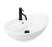 Rea Cindy lavabo 58.5x39 cm ovale à poser blanc REA-U0155