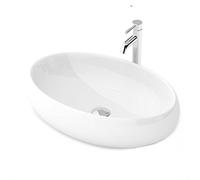 Rea Vasque à poser Melania Lavabo Salle de Bain 405 x 600 x 145 mm en Céramique (Blanc)