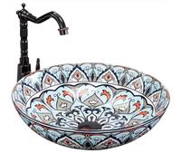 Rea Vasque à poser Mexico Lavabo Salle de Bain 40 x 40 x 12 cm en Céramique