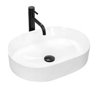 Rea VASQUE À POSER Nadia 50 Lavabo Salle de Bain 500 x 375 x 140 mm en Céramique (blanc)