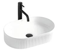 Rea Vasque à poser Vanda Lavabo de salle de bain 310 x 490 x 130 mm en céramique (Blanc)