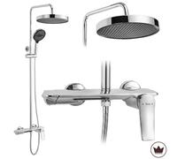 Rea Vision ensemble de douche mural oui chrome REA-P6738