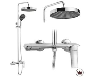 Rea Vision ensemble de douche mural oui chrome REA-P6738