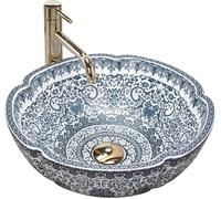 Rea Vivien umywalka 42,5 cm nablatowa okrągła biała REA-U5666