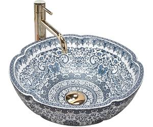 Rea Vivien umywalka 42,5 cm nablatowa okrągła biała REA-U5666