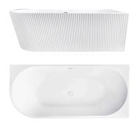 Rea Wenus baignoire d’angle 170x80 cm côté droit blanc REA-W0130