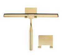 Rea Yz-G04 Raclette de Salle de Bain Or Brossé, pour Miroirs, Cabines, Mur de Douche - 25.8X25.8X16.5CM