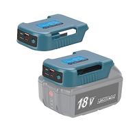 REACELL 2 Pack Adaptateur Chargeur USB Compatible pour Batterie Ma Kita Li-ION 18V BL1830 BL1860 BL1850 BL1815, avec Interface de Charge Rapide USB et Type-C