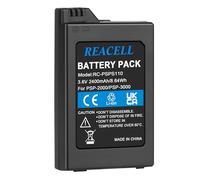 REACELL 2400mAh PSP-S110 Batterie de Remplacement pour Sony PSP-2000 PSP-3000 Batterie Compatible pour PSP-Slim & Lite (PSP-2000 / PSP-2004) pour Sony Console PSP 3000 (PSP-001 / PSP-3004)