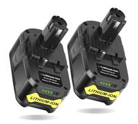 REACELL 2Pack 18V 5000mAh Remplacement pour Ryobi 18V Batterie RB18L50 RB18L40 RB18L25 RB18L13 P108 P107 P105 avec indicateur LED