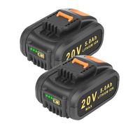 REACELL 2X 5.0Ah Batterie de Remplacement pour Worx 20V Batterie Lithium Batterie Compaitble pour Worx 20 Volt WA3551 WA3553 WA3572 WA3641 WX390 WX176 WX178 Batterie