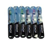 Reach atteindre Conception avancée brosses à dents Souple Tête complète Value Pack 2 EA Lot de 3