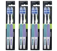 REACH Essential Care Interdentaire Moyen Brosse à dents, Duo paquet x 4, Pleine tête Brossette à poils durs Brosses à dents manuelles, Multipack, du quotidien Oral Émail Soins dentaires