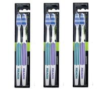 REACH Essential Care Lot de 3 brosses à dents interdentaires moyennes à poils durs pour tête entière Assortiment de couleurs