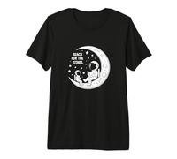 Reach for The Stars - Inspiring Astronaute Parent-Enfant Moon T-Shirt Haut de Gamme
