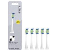 REACH SmileSonic Pro Essential Clean Lot de 5 têtes de brosse à dents de rechange, compatibles avec les brosses à dents Philips Sonicare Click-On Power, poils de rechange