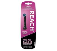 Reach® Trios™ Têtes de rechange sensibles, s'adapte à toutes les brosses à dents électriques Oral-B iO, doux