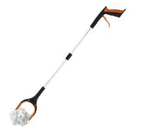 Reacher Grabber Pickup Tool, 33 inch Foldable Trash Picker, Lightweight Aluminum Grabber Stick with Silicone Grip for Seniors & Hard to Reach Areas, 32.68x3.94 inches