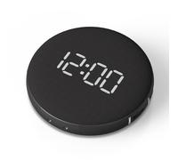 REACHER Réveil numérique pour dormeurs profonds - Réveil vibrant puissant avec secoueur de lit intégré, portable et rechargeable, idéal pour les voyages, les malentendants, les personnes âgées et les