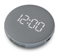 REACHER Réveil vibrant extra puissant pour les dormeurs profonds, adultes et adolescents - Coussin vibrant avec batterie, facile à transporter, réglage automatique de la luminosité