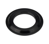 ReachMall Adaptateur conique pour fourche de direction de vélo, couronne pour joint d'anneau pour réparation de vélo de route, entretoise de casque en alliage d'aluminium noir, pièce de conversion