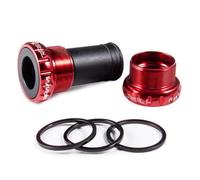 ReachMall Boîtier de pédalier BB91, 68/73 mm à visser pour axe de 24 mm, cadre de vélo en alliage d'aluminium, noir
