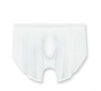 ReachMall Boxer respirant en soie glacée pour homme sans couture, parfait pour un usage quotidien (taille XL, blanc)