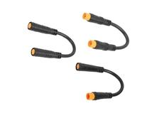 ReachMall Câble d'extension à 3 broches pour accélérateur de vélo électrique, fil ABS de 129 mm avec connecteurs mâle vers femelle, mise à niveau pour électrique