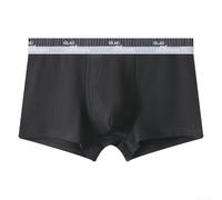 ReachMall Caleçon respirant pour homme avec séchage rapide et coton doux pour une vie active (M Noir)