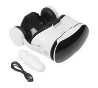 ReachMall Casque de réalité virtuelle, lunettes de réalité virtuelle 3D avec champ de vision à 110° et casque intégré pour téléphones iOS Android de 5,5 à 6,7 pouces, blanc