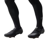 ReachMall Couvre-chaussures de cyclisme demi-longueur coupe-vent avec sangle réfléchissante pour vélo de route, VTT, entraînement, compétition