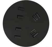 ReachMall Disque d'entraînement de basket pour correction à une main - Aide plastique ambidextre 23cm Noir