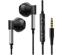 ReachMall Écouteurs USB C avec microphone - Appel clair - Basses profondes - Pour téléphones Android - 1,2 m - Noir - Jack 3,5 mm