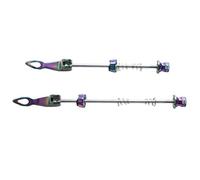 ReachMall Ensemble de brochettes à dégagement rapide en alliage d'aluminium de sécurité avant 100 mm arrière 135 mm pour remplacement d'essieu de roue de vélo de route