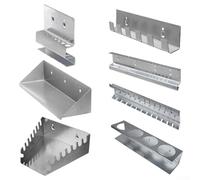 ReachMall Étagère murale stable avec crochet d'ouverture pour outils pour garage et atelier (porte-stylos)