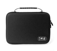 ReachMall Grand étui de barbier pour coiffeur, sac de rangement résistant aux chocs pour rasoir électrique, organiseur et accessoires 29 x 21 x 9,5 cm