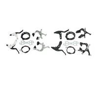ReachMall Kit de frein fixe pour vélo, étriers en alliage d'aluminium avec leviers, ensemble résistant à la rouille pour vélo de route, noir