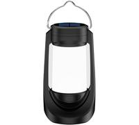 ReachMall Lampe de camping LED, lanterne solaire rechargeable portable avec effet flamme, 3 modes, charge de type C, étanche pour l'extérieur