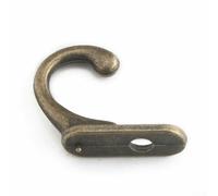 ReachMall Lot de 10 crochets décoratifs en alliage de zinc en laiton antique pour clés et porte-manteau