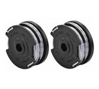 ReachMall Lot de 2 bobines et fil de débroussailleuse 1,5 mm double alimentation automatique robuste pour Gt36Li Yt7421-01 36 V Entretien du jardin