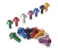 ReachMall Lot de 2 boulons en alliage d'aluminium anodisé poli CNC pour vélo de montagne et route