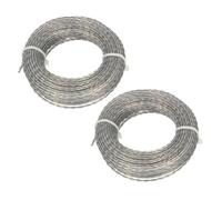 ReachMall Lot de 2 câbles de débroussailleuse renforcés en nylon résistant à la chaleur pour tondeuses électriques, débroussailleuses, mauvaises herbes de jardin 2 à 4 mm