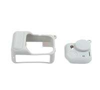 ReachMall Lot de 2 coques de protection en silicone pour Insta360 Go Ultra, souples et résistantes aux chocs avec cordon, légères et antidérapantes, noir